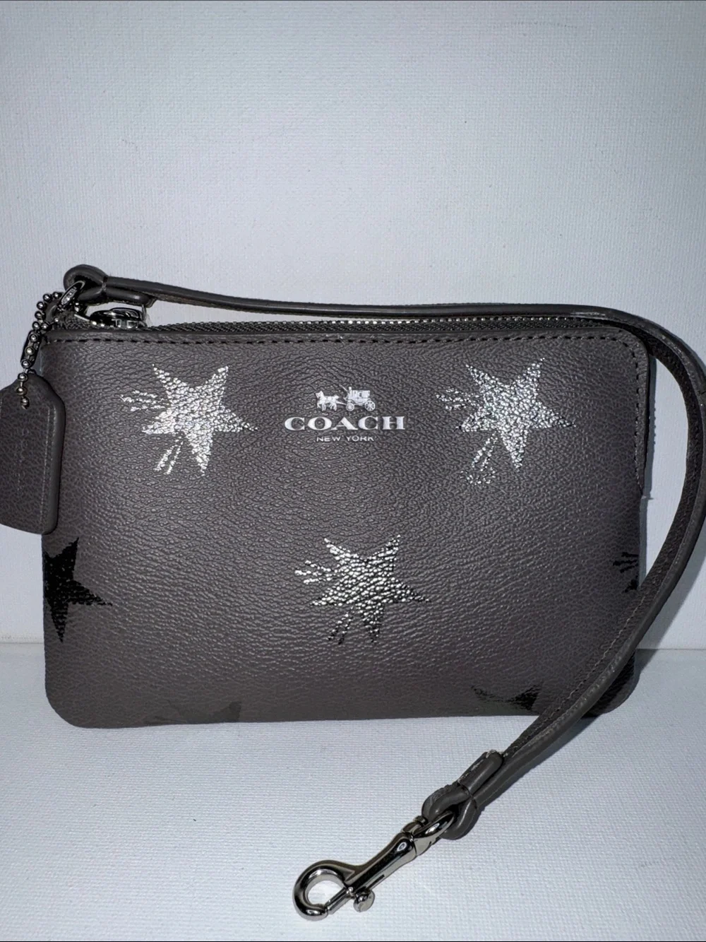 Coach Gray Star Wristlet